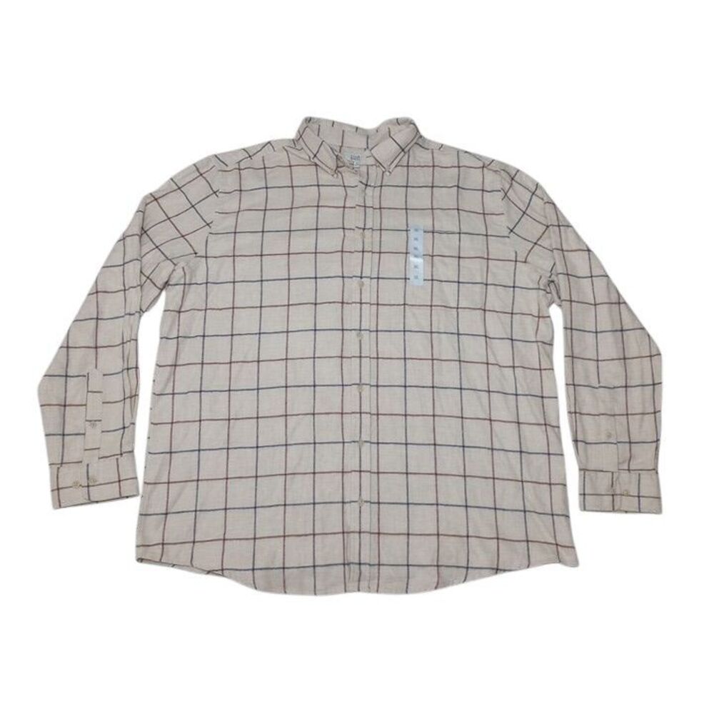 Croft And‎ Barrow Men's 2XL Shirt NEW Long Sleeve Button Up 100% Cotton